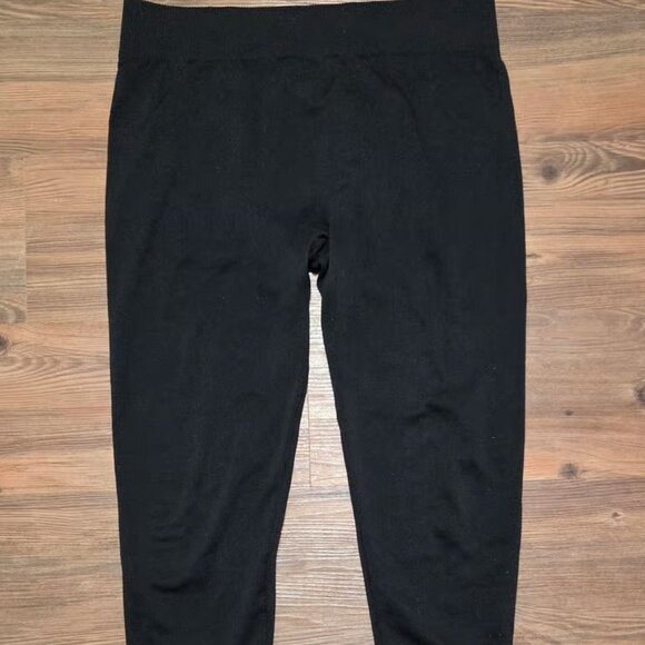 Black fleece leggings - Picture 1 of 3